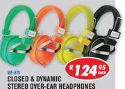 Dixon Closed & Dynamic Stereo Over-Ear Headphones-Each