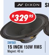 Dixon 15 INCH Subwoofers 150W RMS SW1501