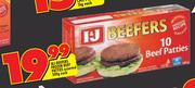 I&J Beefers Frozen Beef Patties Assorted-500g Each