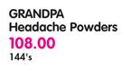Grandpa Headache Powders-144's