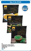 M Frozen Corn, Frozen Mixed Vegetables, Frozen Beans Or Country Mix-3x2kg