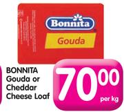 Bonnita Gouda Or Cheddar Cheese Loaf-Per Kg