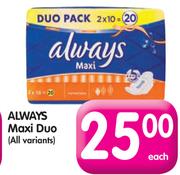 Always Maxi Duo(All Variants)