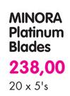 Minora Platinum Blades-20 x 5's