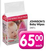 Johnson's Baby Wipes-240's