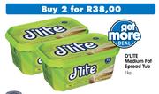 D'Lite Medium Fat Spread Tub-2 x 1kg.