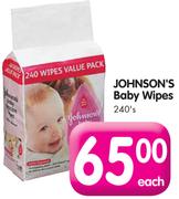Johnson's Baby Wipes-240's
