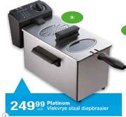 Platinum Vlekvrye Staal Diepbraaier-3L Each