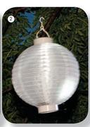 Urban Solar 25cm Hanging Solar Round Lantern