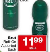 Brut Roll-On Assorted Each-50ml