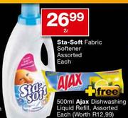 Sta-Soft Fabric Softener Assorted Each-2ltr