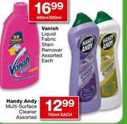 Handy Andy Multi-Surface Cleaner Assorted-750ml