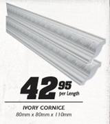 Ivory Cornice-80mmx80mmx110mm Per Length