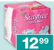 Stayfree Ultra Slims Pads Assorted-10's