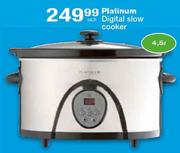 Platinum Digital Slow Cooker-4.5L Each 