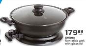 Ottimo Non-Stick Wok with Glass Lid-Each