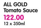 All Gold Tomato Sauce-12x350ml