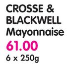 Crosse & Blackwell Mayonnaise-6x250g