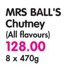 Mrs Ball's Chutney(All Flavours)-8x470g
