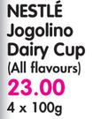 Nestle Jogolino Dairy Cup(All Flavours)-4x100g