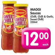 Maggi Sauces(Chilli, Chilli & Garlic, Sweet Chilli)-250ml Each