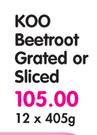 Koo Beetroot Grated Or Sliced-12x405g