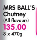 Mrs Ball's Chutney(All Flavours)-8x470g