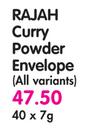 Rajah Curry Powder Envelope (All Variants)-40x7g