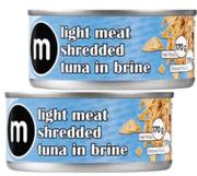 M Shredded Tuna In Brine-170g
