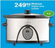 Platinum Digital Slow Cooker-4.5 Ltr