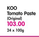 Koo Tomato Paste(Original)-24x100g