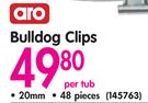 Aro Bulldog Clips-20mm-48 Pcs Per Tub