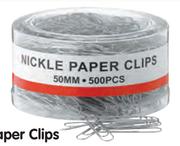 Aro Nickle Paper Clips-25mm-700Pcs Per Tub
