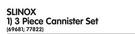 Slinox 3 Piece Cannister Set