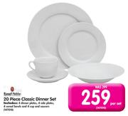 Russell Hobbs 20 Piece Classic Dinner Set-Per Set