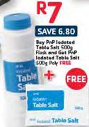PnP Lodated Table Salt 500gm Flask