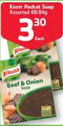 Knorr Packet Soup-48/84gm Each