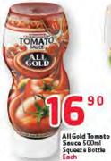 All Gold Tomato Sauce Squeeze Bottle-500ml Each