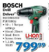 Bosch Drill Driver PSR1080Li