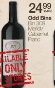 Odd Bins Bin 309 Meriot/Cabernet Blanc-750ml