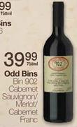 Odd Bins Bin 902 Cabernet Sauvignon/Merlot/Cabernet Franc-750ml