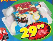 Eggs Galore White/Pastel Candy Coated Easter Eggs-8's Per Pack Each