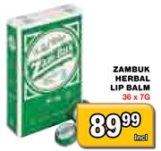 Zambuk Herbal Lip Balm-36 x 7g