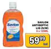 Savlon Antiseptic Liq (S/W)-6 x 125ml