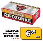 Ingwe Pwd Herbal Izifozonke-40g