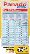 Panado Tabs Pain Disp Card-48 x 2's
