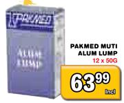Pakmed Multi Alum Lump-12 x 50g