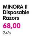 Minora II Disposable Razors-24's
