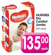 Huggies Dry Comfort Jumbo(All Sizes) Each