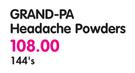 Grand-Pa Headache Powders-144's
